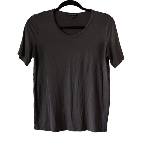 Eileen Fisher simple viscose T-shirt size XS - Picture 1 of 4